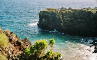 Картинка океан, море, вода, природа, Пико, Азорские острова, берег, побережье, скала