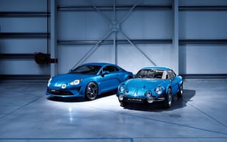 Картинка Renault, 2017, две, Premiere, вдвоем, голубые, авто, Голубой, голубых, голубая, Рено, Автомобили, машины, два, Edition, автомобиль, Двое, машина, Alpine, A110