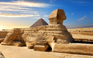 Картинка Египет, Cairo, Great, Sphinx, Giza, Пустыни, of