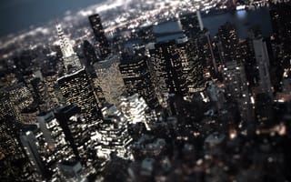 Картинка Нью-Йорк (эффект игрушечного города - тилт-шифт)