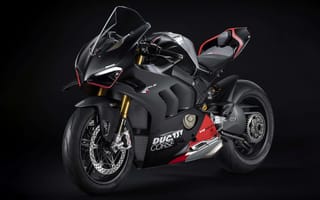 Картинка мотоцикл, дукати, черный мотоцикл, темный, sport bike, ducati panigale v4 sp2, ducati panigale