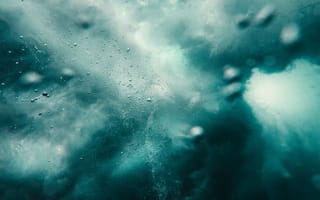Картинка абстрактный, водяные пузыри, море, океан, под водой, пузыри, синяя текстура