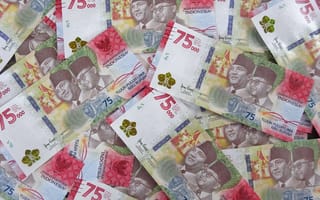 Картинка бумажные счета, валюта, деньги, дизайн, индонезийский, крупный план, наличные, памятный, рупия, сбережения