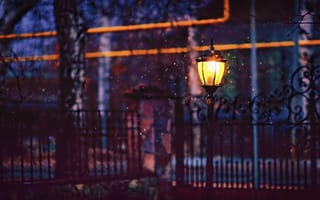 Картинка уличный фонарь, освещение, свет, снимок, ночь