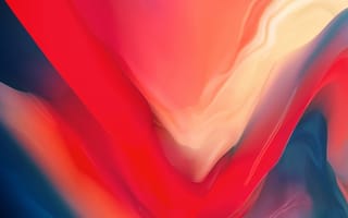Картинка OnePlus 6T, красный цвет, ткань, персик, шелк