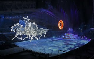 Картинка церемония открытия xxii зимних олимпийских игр