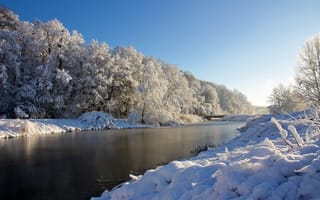Картинка Зима, супер фото, река, природа, красиво