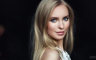 Картинка девушка, модель, блондинка, взгляд, Vlad Mohov