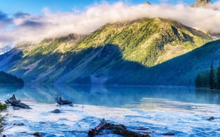 Картинка Горы, Озеро, Altai, Леса, Kucheklinskoe lake, Природа