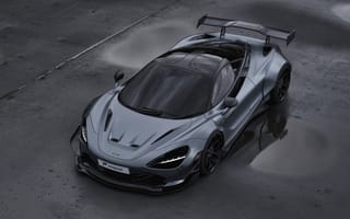 Картинка McLaren, supercars, gray, sports coupe, 720S, aerodynamic body kit, tuning, Prior Design