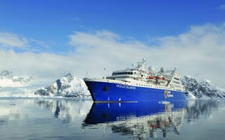 Картинка Antarctica, Антарктида, круизный лайнер, Ocean Diamond, cruise ship