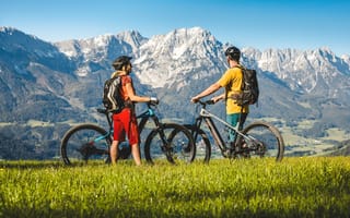Картинка Кайзеровские горы, Kaiser Mountains, E-Bikes, Austria, Tyrol, green mobility