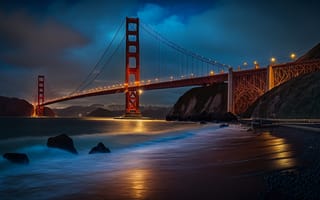 Картинка Калифорния, Мост Золотые Ворота, Сан-Франциско