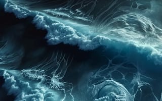 Картинка море, шторм, стихія