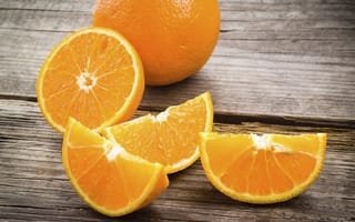 Картинка фрукты, цитрусы, деревянная поверхность, апельсины