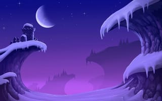 Картинка Зима на фоне уровня игры Bejeweled 3