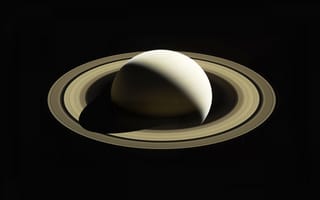 Картинка планета, сатурн, кольца, космос