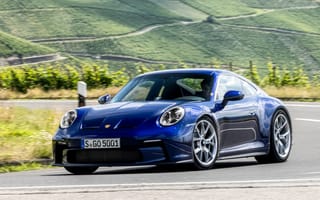Картинка машины, машина, тачки, авто, автомобиль, транспорт, Porsche, Порше, современная, синий, Porsche 911 GT3 Touring PDK, 2021