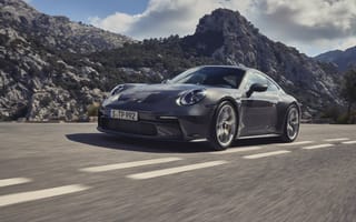 Картинка Porsche 911 GT3 Touring, 2023, Porsche 911, GT3, Porsche, Порше, современная, машины, машина, тачки, авто, автомобиль, транспорт, скорость, быстрый, дорога, гора