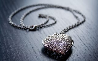 Картинка сердце, кулон, украшение, винтаж, серебряный, цепочка, любовь, романтика, романтический