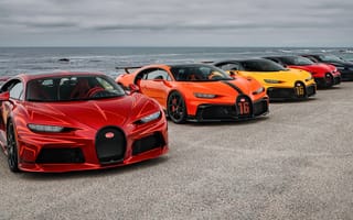 Картинка Bugatti, Бугатти, машины, машина, тачки, авто, автомобиль, транспорт, оранжевый, красный, спорткар, спортивный