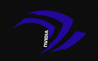 Картинка Голубой символ Nvidia из букв