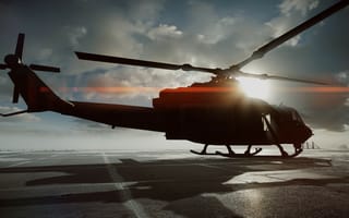 Картинка Вертолет на палубе авианосца