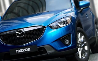 Картинка Голубой автомобиль Mazda CX-5