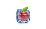 Обои: арт, drops, cube, воды, яблоко, water, white, frozen, абстракция, куб, капли, apple, 3d, ice, льда, fruit