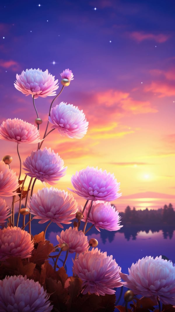 Обои для рабочего стола: 3d иллюстрация, янтарь, пастельно-фиолетовый ...