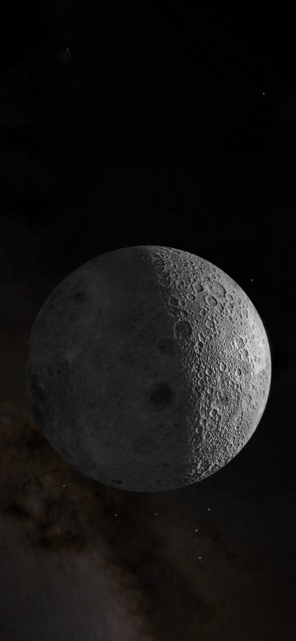 Заставка на телефон: луна, iOS 16, ios, земля, атмосфера