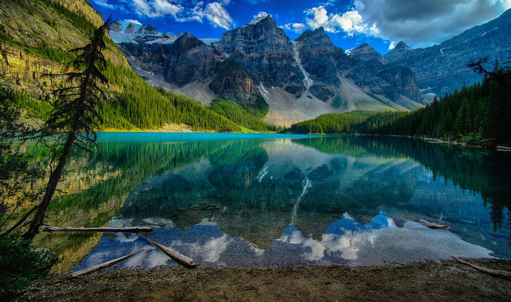 Обои: горы, озеро, Канада, природа, красиво Канада Обои