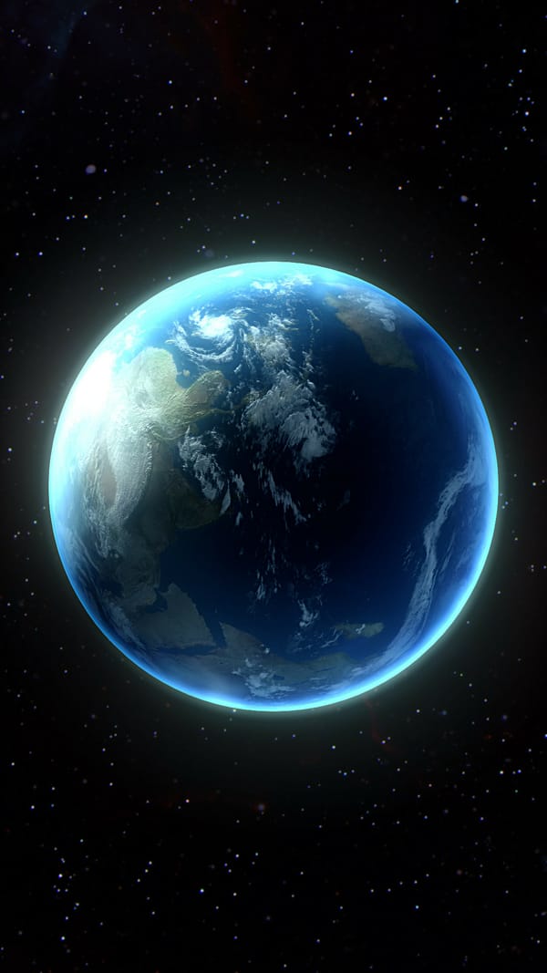 Фон для рабочего стола: planet similar to Earth, atmosphere, continents ...