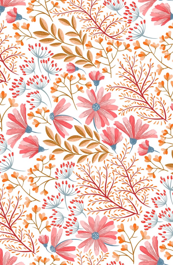 Обои seamless pattern паттерн бесшовный Цветы Floral