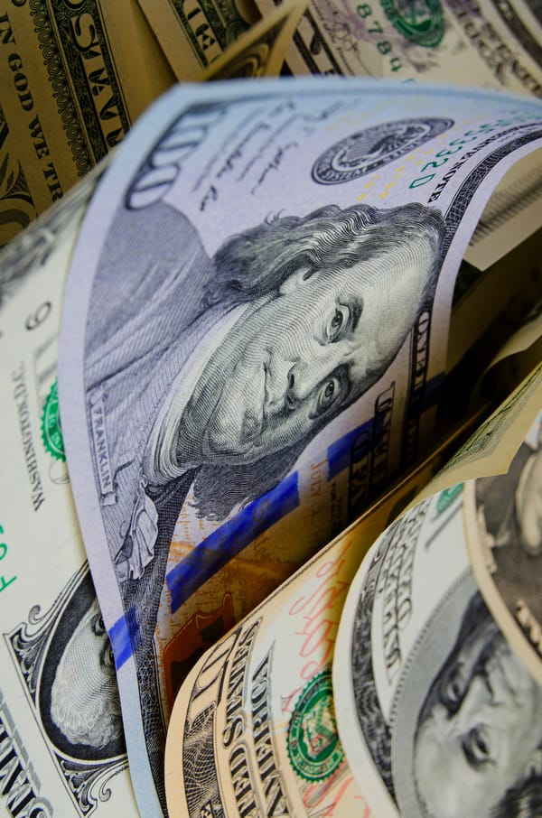 Картинка: доллар, купюры, франклин, dollar, 100, банкноты
