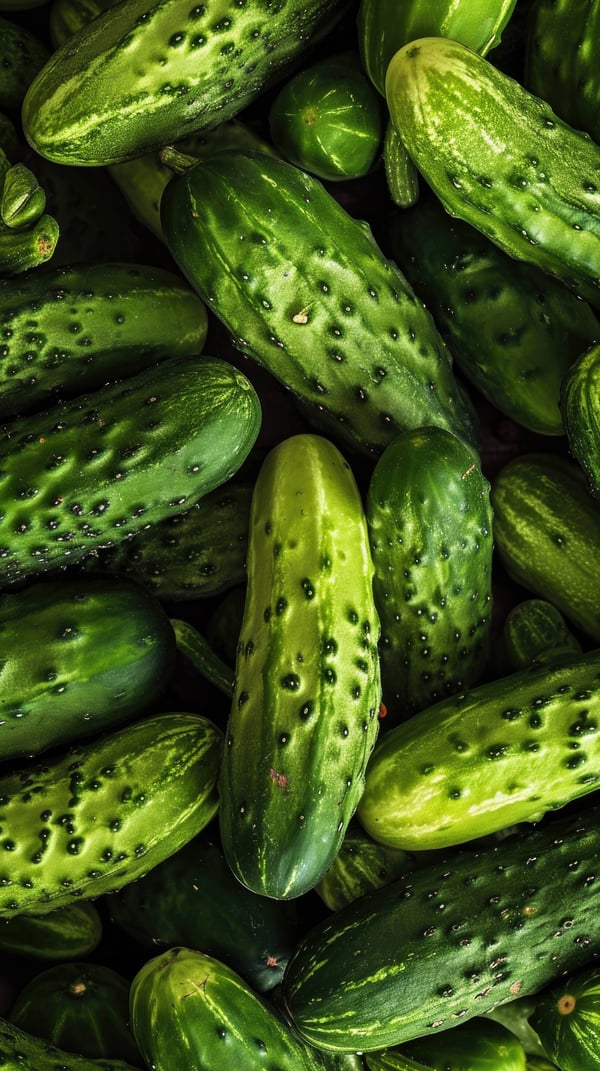 Картинка: зеленый, свежий, овощной, огурец, органический, здоровый ...
