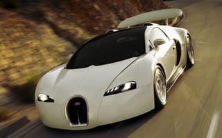 Картинка Bugatti Veyron белый