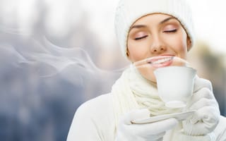 Картинка теплый чай зимой прелестно