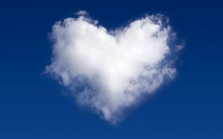 Картинка сердце - облако