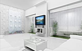 Картинка белыми цветами разукрашен дом
