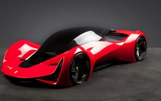 Картинка Феррари Футуризмо,  красный,  FWDC,  Ferrari World Design Contest 2016,  супермобиль