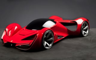 Картинка Феррари Интервалло,  красный,  FWDC,  Ferrari World Design Contest 2016,  супермобиль