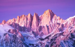 Картинка горы, гора, природа, скала, снег, зима