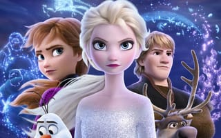 Картинка Frozen 2,  Sven,  Olaf,  Kristoff,  Anna,  Elsa,  Frozen