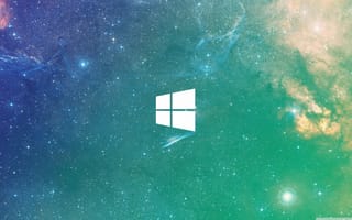 Картинка Windows, Windows 10, лого, логотип, звезды