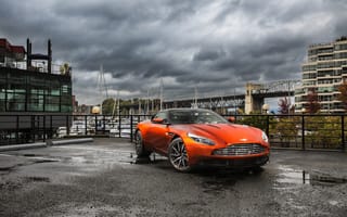Картинка Aston Martin, DB11, машины, машина, тачки, авто, автомобиль, транспорт, оранжевый