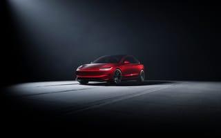Картинка Тесла, Tesla, современная, машины, машина, тачки, авто, автомобиль, транспорт, красный