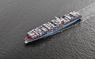 Картинка корабль, контейнер, океан, груз, плавание, транспорт, морской