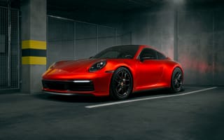 Картинка Porsche 911, Porsche, Порше 911, Порше, машины, машина, тачки, авто, автомобиль, транспорт, красный