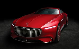 Картинка Вижн Мерседес Майбах 6,  красный,  роскошные автомобили,  электромобиль